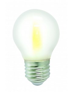 Лампа светодиодная E27 шар G45 5Вт 3000K теплый свет 550лм филаментная BK 27W5G45 Frosted Bk-люкс