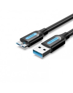Кабель USB Micro USB экранированный 25см черный COPBC COPBC Vention