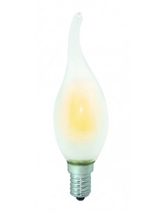 Лампа светодиодная E14 свеча на ветру 7Вт 3000K теплый свет 600лм диммируемая филаментная BK 14W7CF3 Bk-люкс