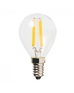 Лампа светодиодная E14 шар G45 5Вт 3000K теплый свет 550лм филаментная BK 14W5G45 Edison Bk-люкс