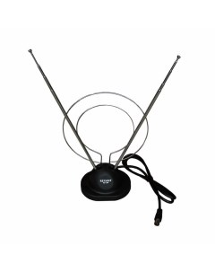 Антенна RX 100 комнатная пассивная VHF UHF DVB T2 питание антенный вход кабель 1 5 м 34 0100 Rexant