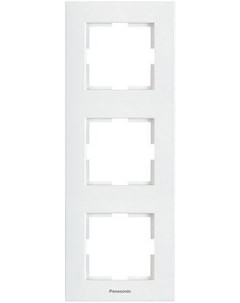 Рамка Karre Plus вертикальная 3 поста белый WKTF08132WH RU Panasonic