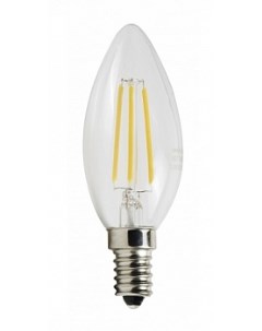 Лампа светодиодная E14 свеча 7Вт 3000K теплый свет 650лм диммируемая филаментная BK 14W7C30 Edison Bk-люкс