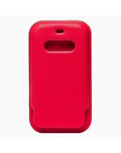 Чехол кошелек для смартфона Apple iPhone 12 Pro Max кожа красный Msafe