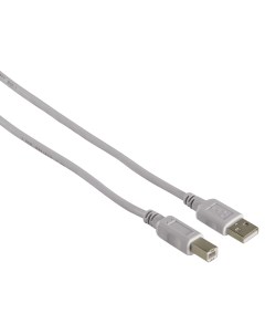 Кабель USB 2 0 AM USB2 0 BM 1 5m серый 34694 Hama