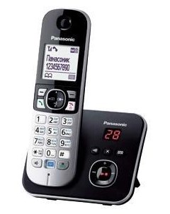 Радиотелефон KX TG6821 DECT АОН черный Panasonic