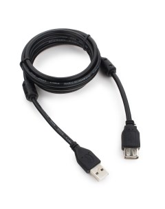 Кабель USB 2 0 Am USB 2 0 Af ферритовый фильтр 1 8 м черный CCF2 USB2 AMAF 6 Gembird/cablexpert