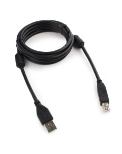 Кабель USB 2 0 Am USB 2 0 Bm ферритовый фильтр 1 8 м черный CCF2 USB2 AMBM 6 Gembird/cablexpert
