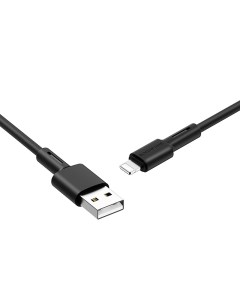 Кабель Lightning 8 pin USB 2 4A 1м черный Soft silicone BX31 Borofone