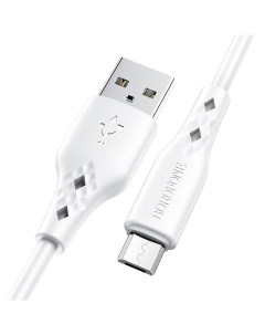 Кабель Micro USB USB 2 4A 1м белый BX48 Borofone