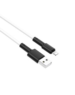 Кабель Lightning 8 pin USB 2 4A 1м белый Soft BX31 Borofone