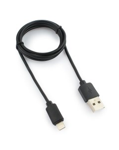 Кабель USB2 0 Am Lightning 8 pin 1m черный GCC USB2 AP2 1M Гарнизон