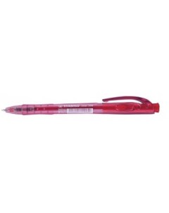 Ручка шариковая автомат Liner красный пластик 308 40 f Stabilo