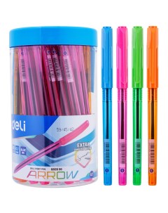 Ручка шариковая Arrow синий пластик колпачок пластик EQ02636 1 Deli