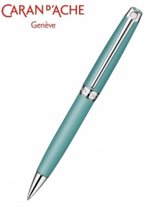 Ручка шариковая автомат Leman Alpine blue синий Латунь колпачок подарочная упаковка 4789 755 Carandache