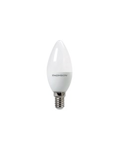 Лампа светодиодная E14 свеча C37 6Вт 3000K теплый свет 480лм диммируемая DIMMABLE TH B2151 Thomson