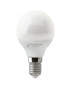 Лампа светодиодная E14 шар 6Вт 3000K теплый свет 480лм диммируемая DIMMABLE TH B2153 Thomson