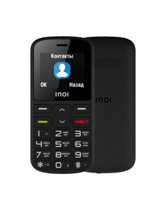 Мобильный телефон 103B 1 8 160x128 TN Spreadtrum SC6531E BT 2 Sim 600 мА ч micro USB черный 46600427 Inoi