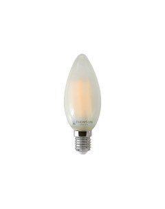 Лампа светодиодная E14 свеча 9Вт 4500K белый 855лм филаментная Filament TH B2137 Thomson