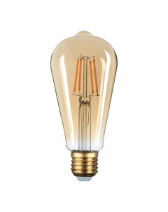 Лампа светодиодная E27 лампа Эдисона ST64 9Вт 2400K теплый свет 855лм филаментная Filament TH B2130 Thomson