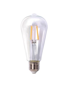 Лампа светодиодная E27 лампа Эдисона ST64 9Вт 4500K белый 900лм филаментная Filament TH B2108 Thomson