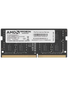 Память DDR4 SODIMM 32Gb 2666MHz CL19 1 2 В Radeon R7 Performance Series R7432G2606S2S U Amd