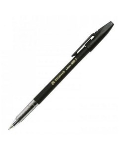 Ручка шариковая 808 46 f черный пластик колпачок 808 46 f Stabilo