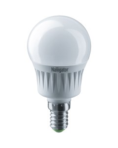 Лампа светодиодная E14 шар G45 7Вт 2700K теплый свет 525лм NLL G45 7 230 2 7K E14 94466 18941 Navigator