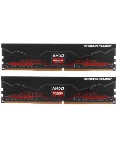 Комплект памяти DDR4 DIMM 32Gb 2x16Gb 3600MHz CL18 1 35 В Radeon R9 Gamer Series Amd