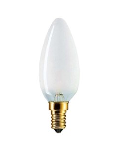 Лампа накаливания E14 свеча B35 40Вт 410лм Stan 40Вт E14 230В B35 FR 1CT 10X10 926000006918 87115000 Philips
