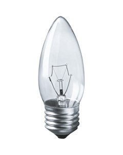 Лампа накаливания E27 свеча B35 40Вт теплый свет 400лм 17655 NI B 40 230 E27 CL 94328 Navigator