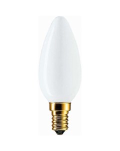Лампа накаливания E14 свеча B35 60Вт 60K теплый свет 926000007764 871150001176350 Philips