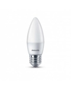 Лампа светодиодная E27 свеча B35 6 5Вт 4000K белый LEDCandle 6 5 75W 929001887207 8718696817056 Philips