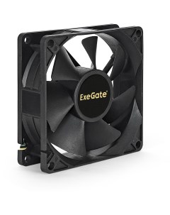 Вентилятор EX08025H4P-PWM, 80 мм, 2300rpm, 23 дБ, 4-pin PWM, 1шт, черный (EX283379RUS) Exegate