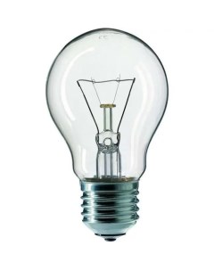 Лампа накаливания E27 груша A55 75Вт теплый свет 930лм 926000004004 871150035459484 Philips