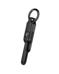 Кабель USB Lightning USB Type C плоский 2 4A 20см черный Cool U87 24328 Hoco