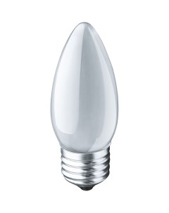 Лампа накаливания E27 свеча B35 60Вт теплый свет 640лм 17654 NI B 60 230 E27 FR 94327 Navigator