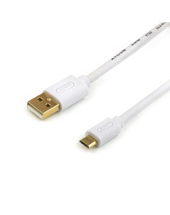 Кабель USB Micro USB OTG 2 4A быстрая зарядка 1 8м белый AT9073 Atcom