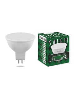 Лампа светодиодная GU5.3, MR16, 9Вт, 810лм, 4000K/нейтральный, 80 Ra, SAFFIT SBMR1607 (55085) Saffit