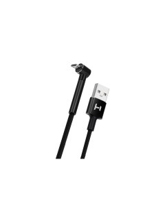 Кабель USB Micro USB угловой 2A быстрая зарядка 1м черный STCH 390 Harper