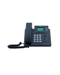 VoIP телефон SIP T33P 4 линии 4 SIP аккаунта цветной дисплей PoE черный серебристый Yealink