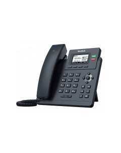 VoIP телефон SIP T31P 2 SIP аккаунта монохромный дисплей PoE черный без БП SIP T31P WITHOUT PSU Yealink