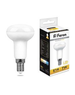 Лампа светодиодная E14 рефлектор R50 7Вт 2700K теплый свет 540лм LB 450 25513 Feron