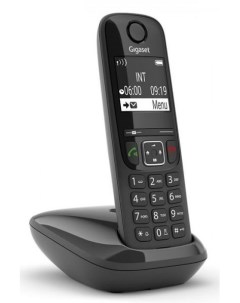 VoIP телефон AS690IP 2 линии 6 SIP аккаунтов цветной дисплей DECT PoE черный S30852 H2813 S301 Gigaset