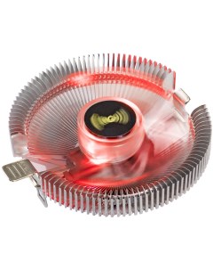 Кулер для процессора Wizard EE91-RED для Socket 775/115x/1200/AM2/AM2+/AM3/AM3+/FM1/AM4/FM2/FM2+, 90 мм, 2200rpm, 22 дБА, 75 Вт, 3-pin, Al, Red LED (EX286147RUS) Exegate