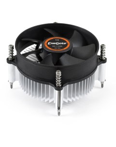 Кулер для процессора EK-11508 для Socket/115x/1200, 90 мм, 2200rpm, 22 дБА, 75 Вт, 3-pin, Al (EX286138RUS) Exegate