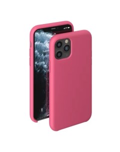 Чехол накладка Liquid Silicone Case для смартфона Apple iPhone 11 Pro силикон розовая фуксия 87293 Deppa
