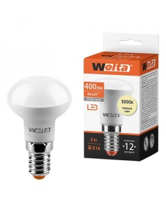 Лампа светодиодная E14 рефлектор R39 5Вт 3000K теплый свет 400лм standart 25Y39R5E14 Wolta
