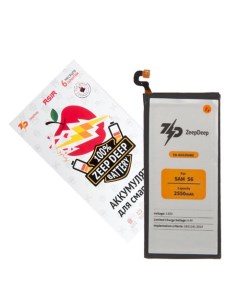 Аккумулятор ZeepDeep EB-BG925ABE/EB-BG925ABE для Samsung Galaxy S6 Edge, 3.85 В, 2.55 А·ч (888716) Zeepdeep