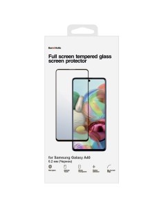 Защитное стекло для экрана смартфона Samsung SM A405 Galaxy A40 FullScreen черная рамка УТ000021470 Barn&hollis